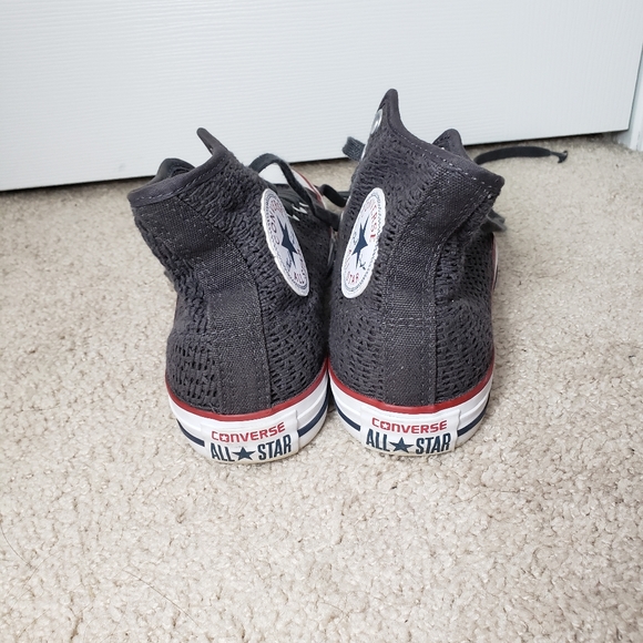 Womens Mesh High-Top Converse; Size 7 - Picture 3 of 4